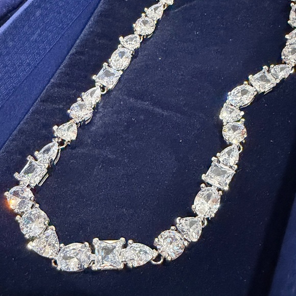 Swarovski Mesmera Crystal Silver Necklace - Picture 2 of 6